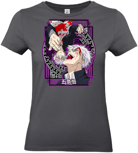 Gojo Satoru Five Seals Infinite Power - gojo satoru, Jujutsu, five seals, purple aesthetic, six eyes unleashed, anime fan art, weeb birthday, strongest sorcerer - Standard T-Shirt (Frauen)
