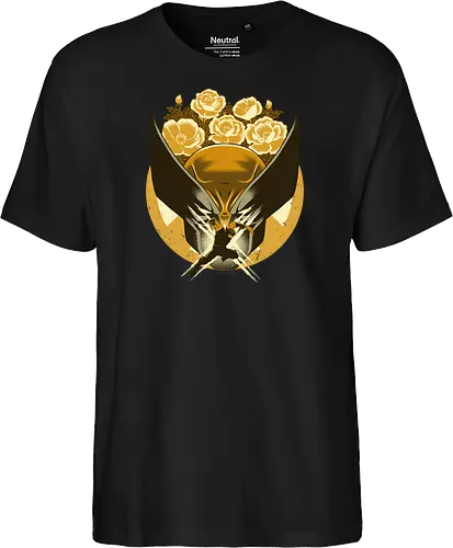Mutant and Anemone - Wollvering, Superhero, Flowers - Fairtrade T-Shirt