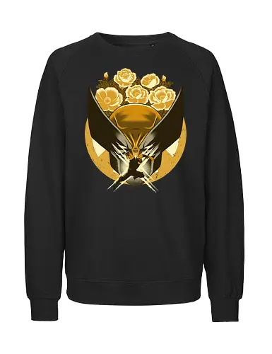 Mutant and Anemone - Wollvering, Superhero, Flowers - Fairtrade Sweatshirt