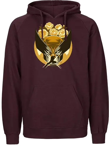Mutant and Anemone - Wollvering, Superhero, Flowers - Fairtrade Hoodie