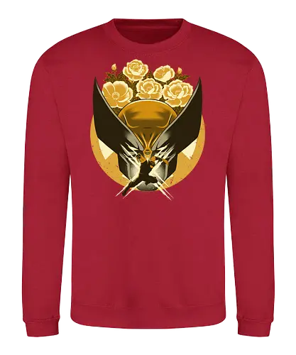 Mutant and Anemone - Wollvering, Superhero, Flowers - Sweatshirt