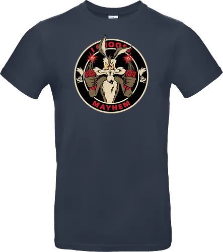 I choose mayhem  - acme, coyote, mayhem, cartoon, 90s, 80s, kids, comedy, retro cartoon, dumbwaystodie, tnt, bomb, dynamite - Standard T-Shirt