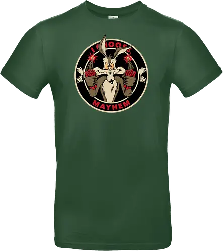 I choose mayhem  - acme, coyote, mayhem, cartoon, 90s, 80s, kids, comedy, retro cartoon, dumbwaystodie, tnt, bomb, dynamite - Standard T-Shirt