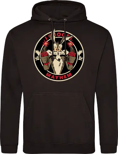 I choose mayhem  - acme, coyote, mayhem, cartoon, 90s, 80s, kids, comedy, retro cartoon, dumbwaystodie, tnt, bomb, dynamite - Standard Hoodie