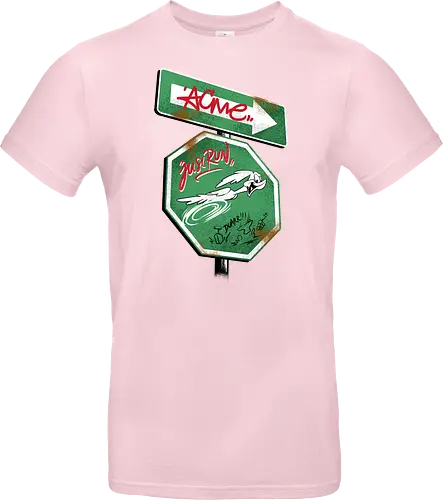 the runner sign acme - acme, coyote, mayhem, cartoon, 90s, 80s, kids, comedy, retro cartoon, dumbwaystodie, tnt, bomb, dynamite - Standard T-Shirt