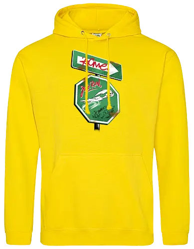 the runner sign acme - acme, coyote, mayhem, cartoon, 90s, 80s, kids, comedy, retro cartoon, dumbwaystodie, tnt, bomb, dynamite - Standard Hoodie