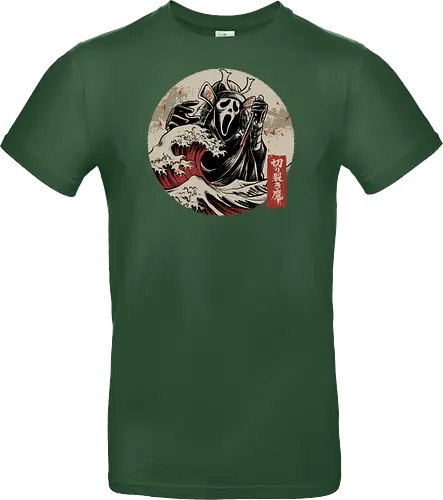 the faceless assassin - ghostface, scarymovie, horror, halloween, horror movies, slasher, halloween town, hocus pocus, elmstreet, nightmare, waveoffkanagawa, japanese, shinobi, samurai - Standard T-Shirt