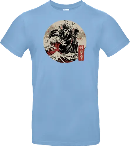 the faceless assassin - ghostface, scarymovie, horror, halloween, horror movies, slasher, halloween town, hocus pocus, elmstreet, nightmare, waveoffkanagawa, japanese, shinobi, samurai - Standard T-Shirt