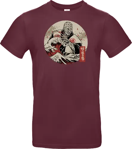 the nightmare samurai  - jasonvoorhees, freddy krueger, friday13th, horror movies, slasher, halloween town, hocus pocus, elmstreet, nightmare, waveoffkanagawa, japanese, shinobi, samurai, horror, halloween - Standard T-Shirt