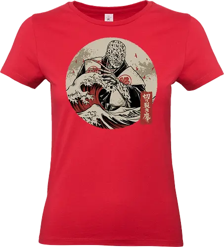 the nightmare samurai  - jasonvoorhees, freddy krueger, friday13th, horror movies, slasher, halloween town, hocus pocus, elmstreet, nightmare, waveoffkanagawa, japanese, shinobi, samurai, horror, halloween - Standard T-Shirt (Frauen)