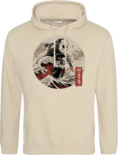 the undying shinobi  - horror, halloween, jasonvoorhees, freddy krueger, friday13th, horror movies, slasher, halloween town, hocus pocus, elmstreet, nightmare, waveoffkanagawa, japanese, shinobi, samurai - Standard Hoodie