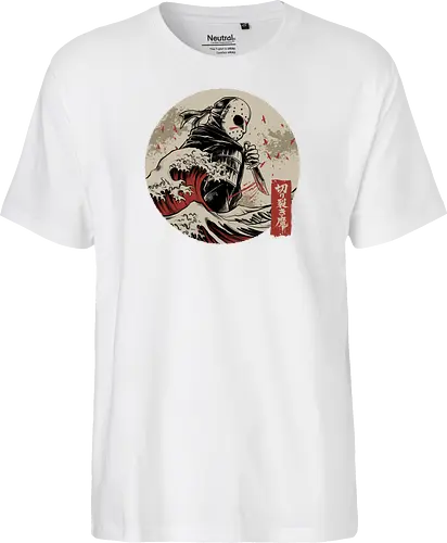 the undying shinobi  - horror, halloween, jasonvoorhees, freddy krueger, friday13th, horror movies, slasher, halloween town, hocus pocus, elmstreet, nightmare, waveoffkanagawa, japanese, shinobi, samurai - Fairtrade T-Shirt