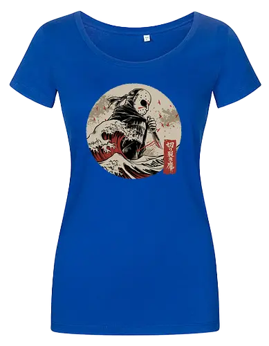 the undying shinobi  - horror, halloween, jasonvoorhees, freddy krueger, friday13th, horror movies, slasher, halloween town, hocus pocus, elmstreet, nightmare, waveoffkanagawa, japanese, shinobi, samurai - Damen T-Shirt
