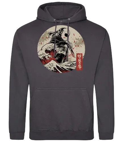 the undying shinobi  - horror, halloween, jasonvoorhees, freddy krueger, friday13th, horror movies, slasher, halloween town, hocus pocus, elmstreet, nightmare, waveoffkanagawa, japanese, shinobi, samurai - Standard Hoodie