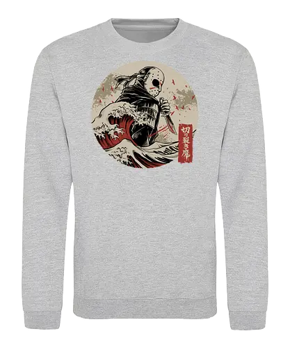 the undying shinobi  - horror, halloween, jasonvoorhees, freddy krueger, friday13th, horror movies, slasher, halloween town, hocus pocus, elmstreet, nightmare, waveoffkanagawa, japanese, shinobi, samurai - Sweatshirt