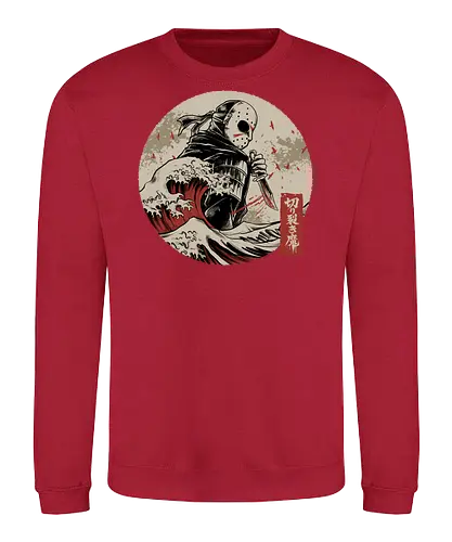 the undying shinobi  - horror, halloween, jasonvoorhees, freddy krueger, friday13th, horror movies, slasher, halloween town, hocus pocus, elmstreet, nightmare, waveoffkanagawa, japanese, shinobi, samurai - Sweatshirt