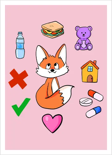 Kommunikationsfuchs - Fuchs, Autismus, Neurodivergenz, Kommunikation - Kunstdruck