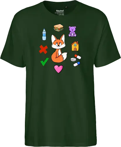 Kommunikationsfuchs - Fuchs, Autismus, Neurodivergenz, Kommunikation - Fairtrade T-Shirt