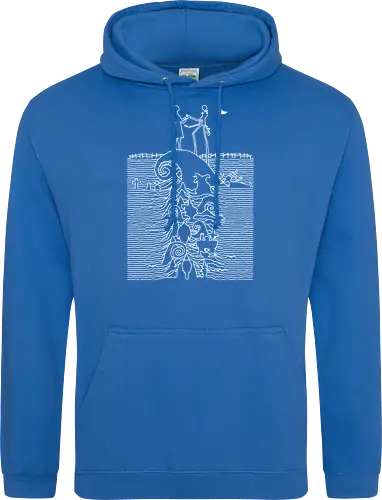 Nightmare Division - Nightmare, jack, sally, album cover, mash up, music cover parody, halloween, mayor, shock lock barrel, sandy claws - Standard Hoodie