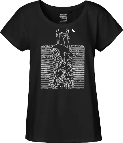 Nightmare Division - Nightmare, jack, sally, album cover, mash up, music cover parody, halloween, mayor, shock lock barrel, sandy claws - Fairtrade Girl Shirt
