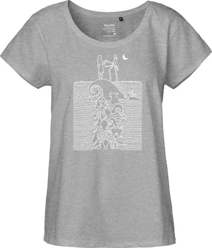Nightmare Division - Nightmare, jack, sally, album cover, mash up, music cover parody, halloween, mayor, shock lock barrel, sandy claws - Fairtrade Girl Shirt
