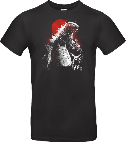 Japanese gods - Mouse, gozilla, kodamas, japan, Pocket, anime, geek, movies, japanese pop culture - Standard T-Shirt