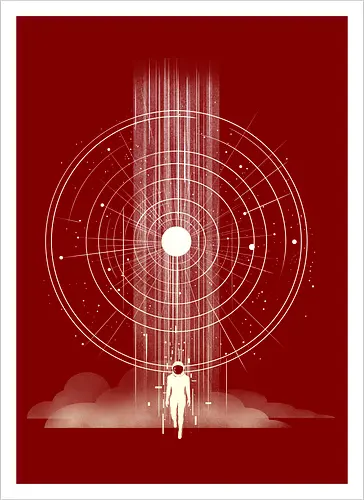 Interstellar - scif, movie, nolan, interstellar, astronaut - Kunstdruck