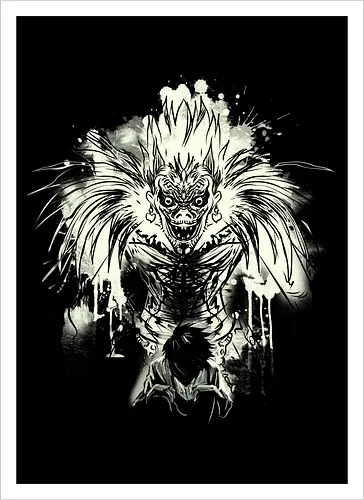 Death god - anime, manga, movie, japan, Death, change the world, fantasy, death - Kunstdruck