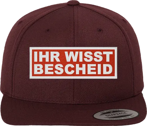 schmittywersonst - Ihr Wisst Bescheid Cap