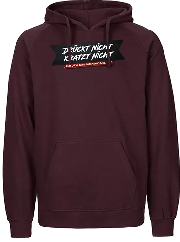 schmittywersonst - Drückt nicht, kratzt nicht reloaded - youtube, youtuber, merchandise - Fairtrade Hoodie