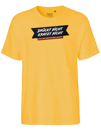 schmittywersonst - Drückt nicht, kratzt nicht reloaded - youtube, youtuber, merchandise - Fairtrade T-Shirt