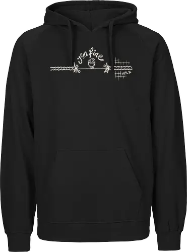 KPLX - I'm fine white - KPLX, cartoon - Fairtrade Hoodie