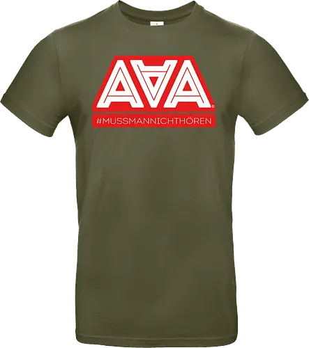 AAA - Muss man nicht hören - AAA, Alliteration am Arsch, poComicast - Standard T-Shirt