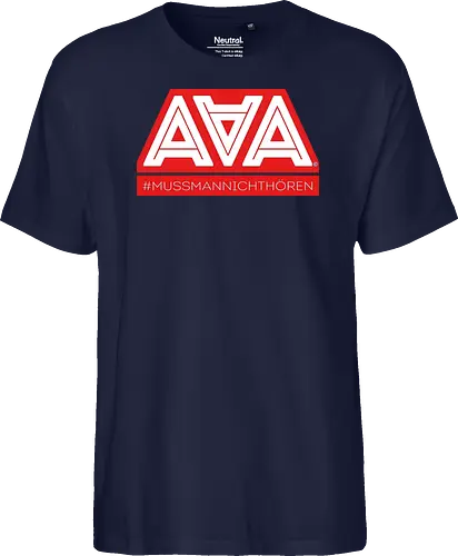 AAA - Muss man nicht hören - AAA, Alliteration am Arsch, poComicast - Fairtrade T-Shirt
