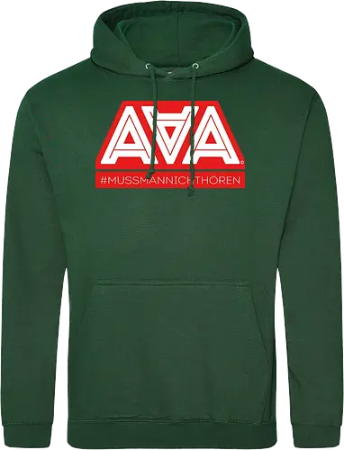 AAA - Muss man nicht hören - AAA, Alliteration am Arsch, poComicast - Standard Hoodie