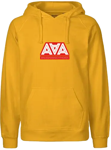 AAA - Muss man nicht hören - AAA, Alliteration am Arsch, poComicast - Fairtrade Hoodie