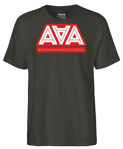 AAA - Muss man nicht hören - AAA, Alliteration am Arsch, poComicast - Fairtrade T-Shirt
