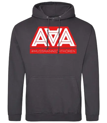 AAA - Muss man nicht hören - AAA, Alliteration am Arsch, poComicast - Standard Hoodie