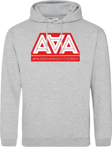 AAA - Muss man nicht hören - AAA, Alliteration am Arsch, poComicast - Standard Hoodie