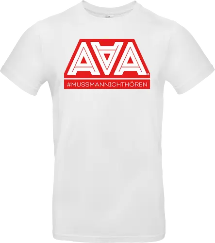 AAA - Muss man nicht hören - AAA, Alliteration am Arsch, poComicast - Standard T-Shirt