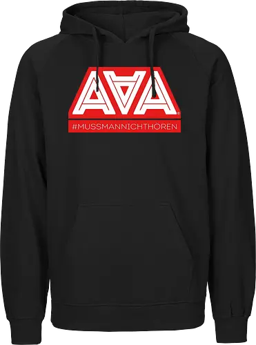 AAA - Muss man nicht hören - AAA, Alliteration am Arsch, poComicast - Fairtrade Hoodie