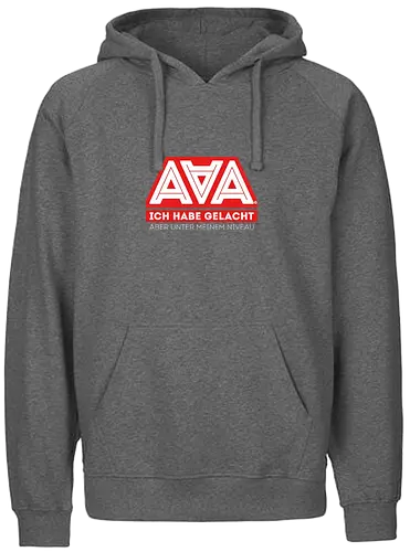 AAA - Ich habe gelacht - AAA, Alliteration am Arsch, poComicast - Fairtrade Hoodie