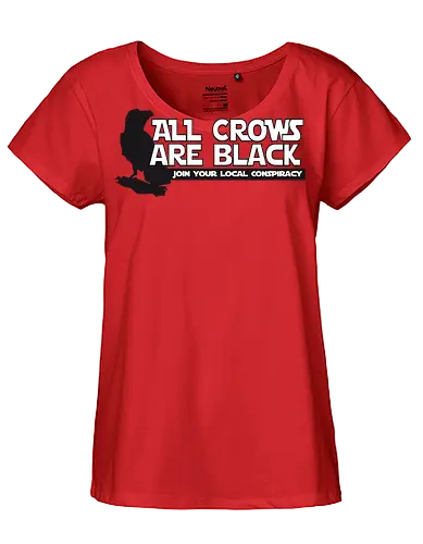 Asoziales Netzwerk - All Crows Are Black - asoziales netzwerk, rabe, krähe, crow, acab - Fairtrade Girl Shirt
