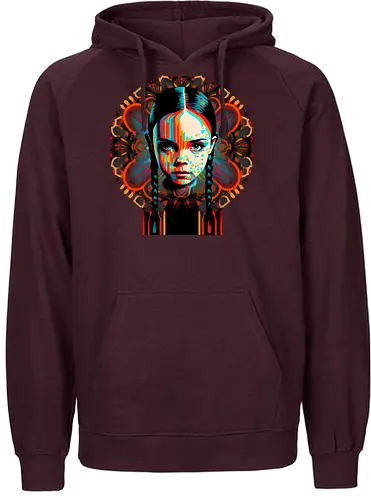 Psychedelic Psycho Wednesday - addams family, Trippy, wednesday - Fairtrade Hoodie