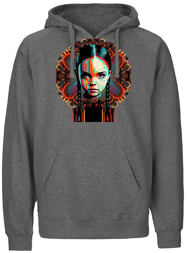Psychedelic Psycho Wednesday - addams family, Trippy, wednesday - Fairtrade Hoodie