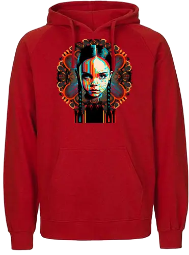 Psychedelic Psycho Wednesday - addams family, Trippy, wednesday - Fairtrade Hoodie