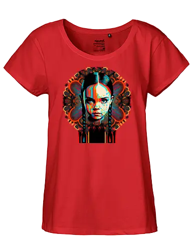 Psychedelic Psycho Wednesday - addams family, Trippy, wednesday - Fairtrade Girl Shirt