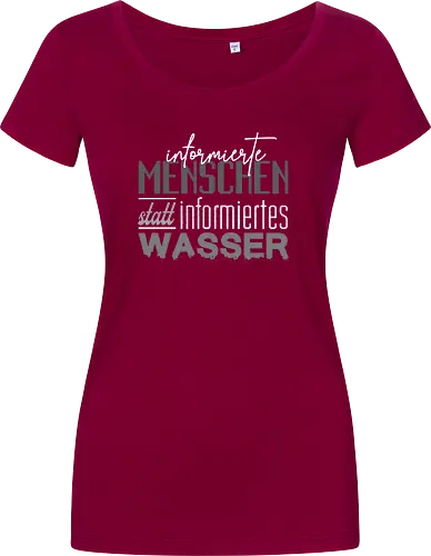 Methodisch Inkorrekt - Informierte Menschen Grau - Methodisch Inkorrekt, Minkorrekt, poComicast - Damen T-Shirt