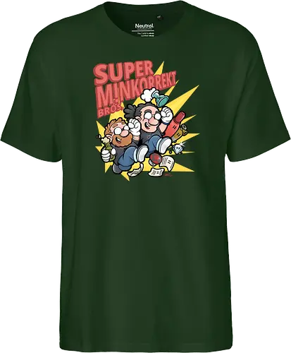 Methodisch Inkorrekt - Super M!nkorrekt Bros. - Methodisch Inkorrekt, Minkorrekt, poComicast - Fairtrade T-Shirt