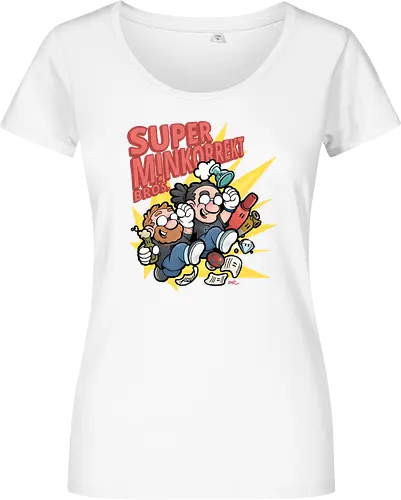 Methodisch Inkorrekt - Super M!nkorrekt Bros. - Methodisch Inkorrekt, Minkorrekt, poComicast - Damen T-Shirt